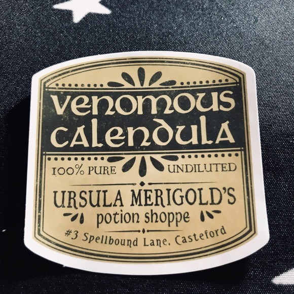 Venomous Calendula Sorceress Supreme Potion Bottle Label Sticker - Picture 3 of 7